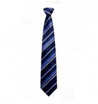 BT007 design horizontal stripe work tie formal suit tie manufacturer back view